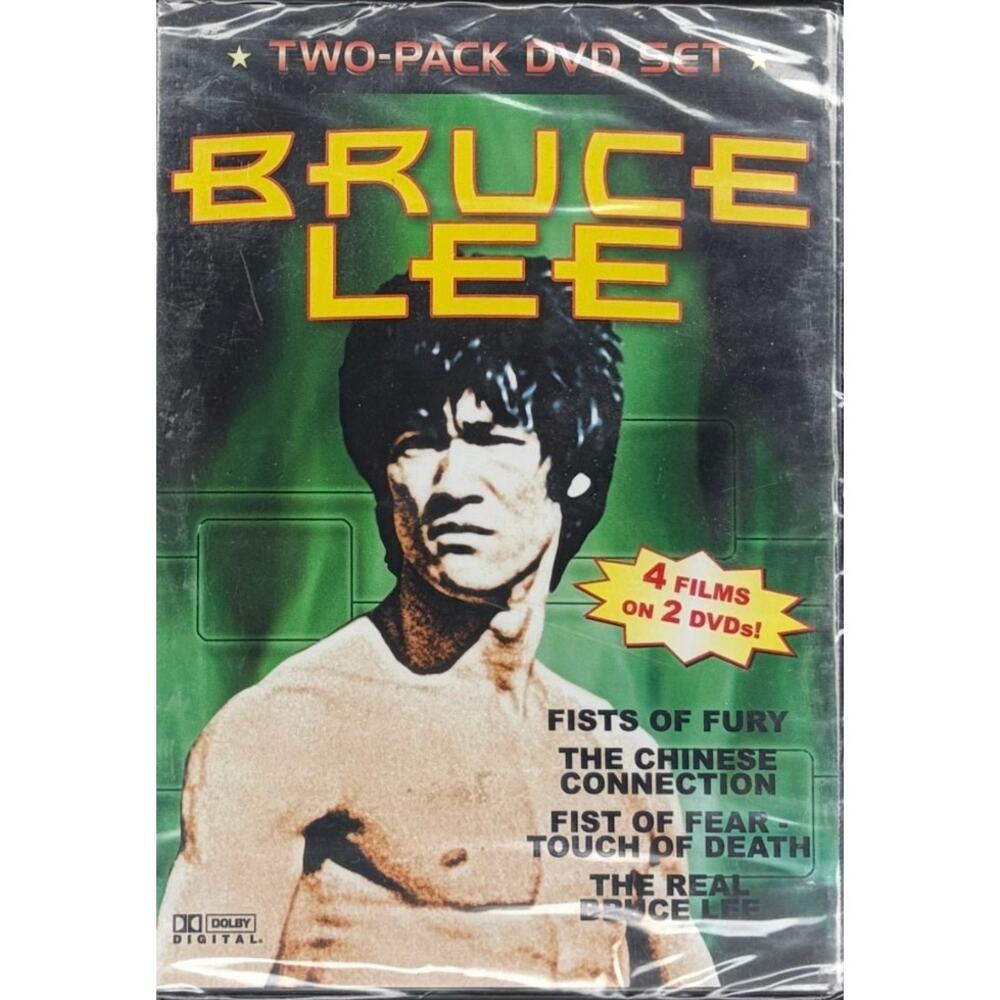 BRUCE LEE - 4 FILMS on 2 DVDS, Fists of Fury, Chinese Connection, Fist of Fear
